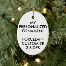 ORNAMENTO FOTOGRAFIA OVAL DE PORCELAIN Personaliza