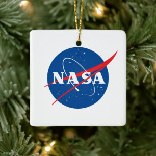 Cerâmica Ornamento Icônico de Férias Cerâmicas da NASA (Qua