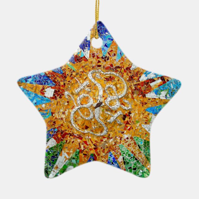 Cerâmica Ornamento II da estrela de Gaudi (Frente)