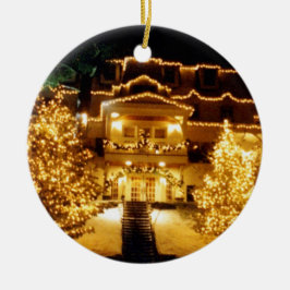 Cerâmica Ornamento "Inn" de inverno