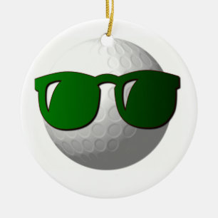 Cerâmica Ornamento legal da bola de golfe