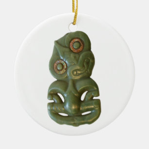 Cerâmica Ornamento maori de Hei-Tiki