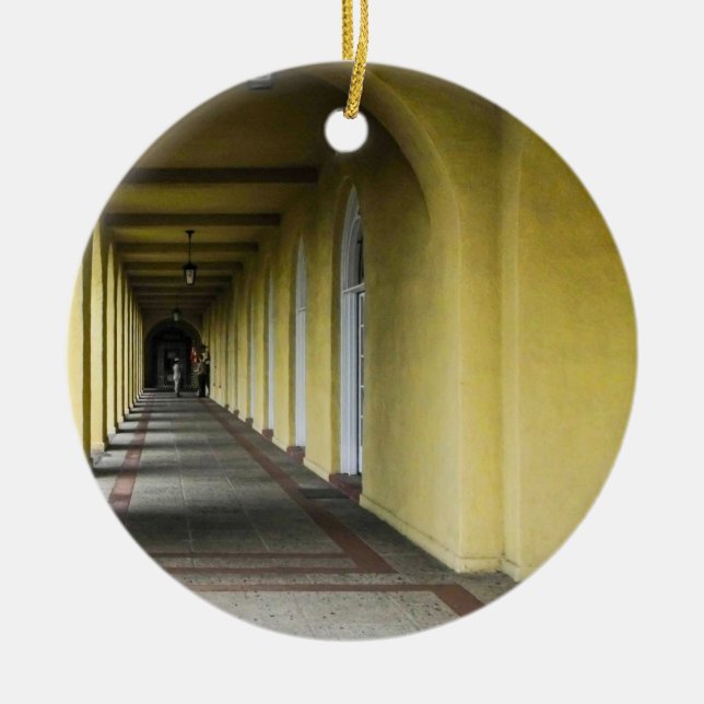 Cerâmica Ornamento marinho da graduação de San Diego Boot (Frente)