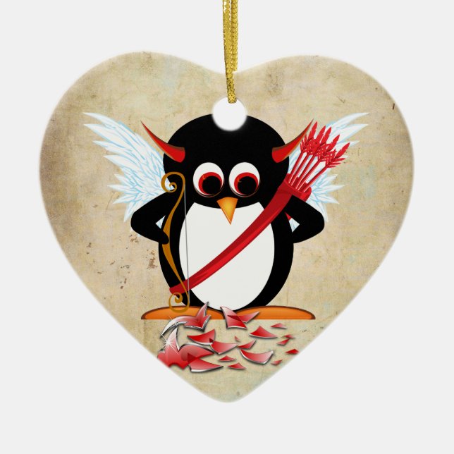 Cerâmica Ornamento mau de Penguin™ (Frente)
