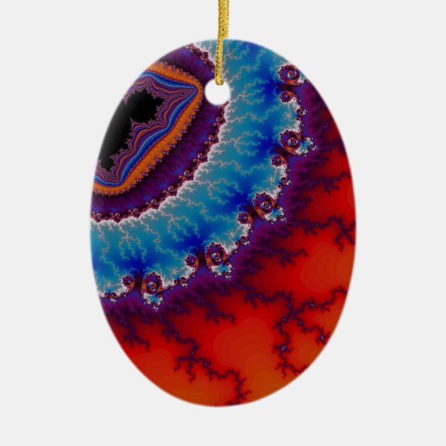 Cerâmica Ornamento moderno de Geode (Frente)