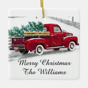 Cerâmica Ornamento monograma de Natal