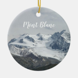 Cerâmica Ornamento Mont Blanc de Captura de Neve