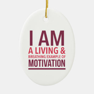 Cerâmica Ornamento Motivacional de Tipografia