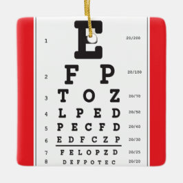 Cerâmica Ornamento Óptico do Gráfico de Olhos