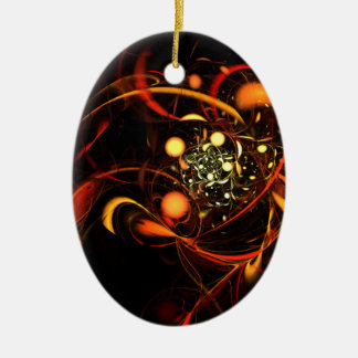 Cerâmica Ornamento oval de Abstrato de pulsação