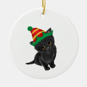Cerâmica Ornamento personalizado da árvore de Natal de Kitt