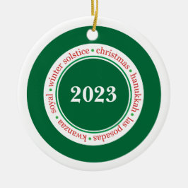 Cerâmica Ornamento Personalizado da Estação de Feriado