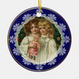 Cerâmica Ornamento personalizado da Vintage de Natal