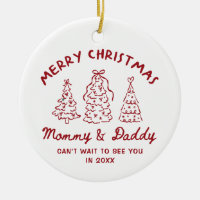 Ornamento Personalizado de Anúncio de Bebê Caprich