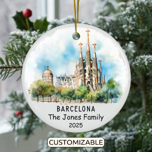 Cerâmica Ornamento Personalizado de Barcelona, Espanha