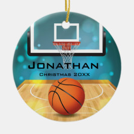 Cerâmica Ornamento Personalizado de Basquete