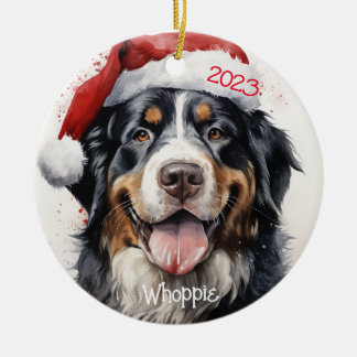 Cerâmica Ornamento Personalizado de Cães de Montanha Bernês