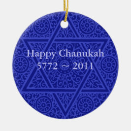 Cerâmica Ornamento personalizado de Chanukah