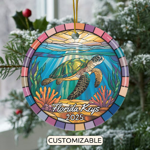 Cerâmica Ornamento Personalizado de Chaves da Flórida, Tart