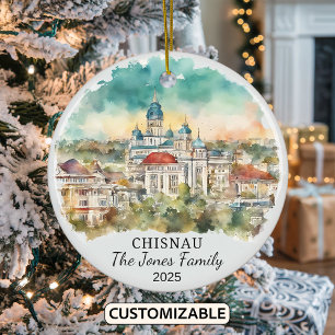 Cerâmica Ornamento Personalizado de Chisinau, Presente na M