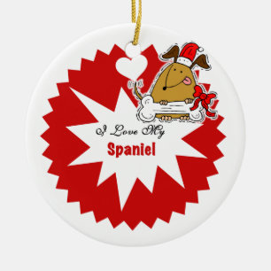 Cerâmica Ornamento Personalizado de Guarda do Cachorro Espa
