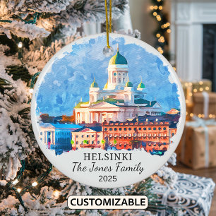 Cerâmica Ornamento Personalizado de Helsínquia, Finlândia