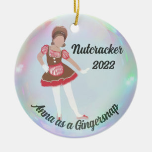 Cerâmica Ornamento Personalizado de Invólucro - Gingersnap