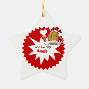 Cerâmica Ornamento personalizado de manutenção de beagle