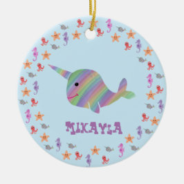 Cerâmica Ornamento personalizado de Narhwal