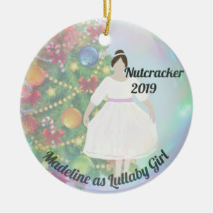 Cerâmica Ornamento Personalizado de Nozes - Garota Lullabia