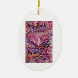 Cerâmica Ornamento Personalizado de Presente de Poema de Ca