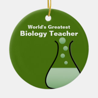 Cerâmica Ornamento Personalizado de Professores de Biologia