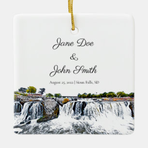 Cerâmica Ornamento Personalizado De Quedas De Água Sioux