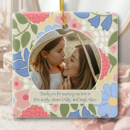 Cerâmica Ornamento Personalizado de Recordação Mãe-Filha
