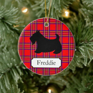 Cerâmica Ornamento personalizado de Terrier do Scottish