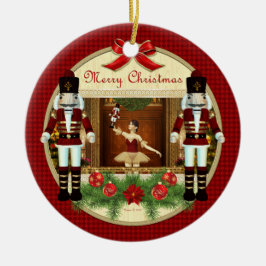 Cerâmica Ornamento Personalizado do Invólucro Noz de Natal