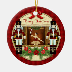 Cerâmica Ornamento Personalizado do Invólucro Noz de Natal 