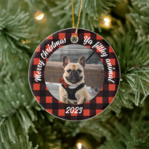 Ornamento Personalizável de Fotografias de Cachorr