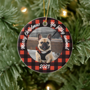Cerâmica Ornamento Personalizável de Fotografias de Cachorr