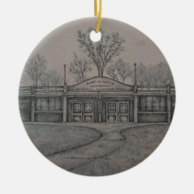 Cerâmica Ornamento Piscina de Humiston (Pontiac, IL) (Frente)