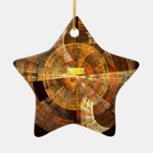 Cerâmica Ornamento por Estrela de Abstrato de Integridade