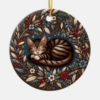 Cerâmica Ornamento por Gato de Dormir