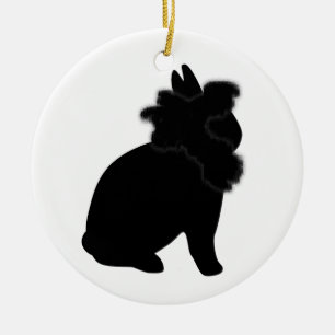 Cerâmica Ornamento preto de Lionhead
