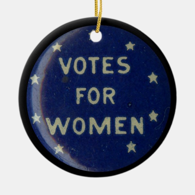 Cerâmica Ornamento Recolhível de Pinos de Sufragem Históric (Frente)