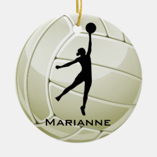 Cerâmica Ornamento Redondo de Design de Voleibol