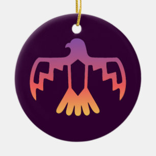 Cerâmica Ornamento roxo de Thunderbird