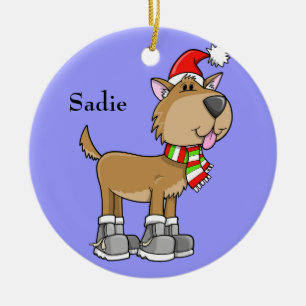 Cerâmica Ornamento "Sadie" de Natal