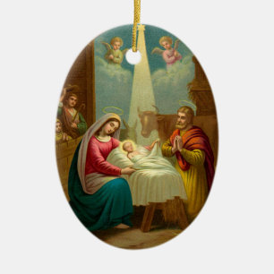 Cerâmica Ornamento santamente da canção de natal do Natal