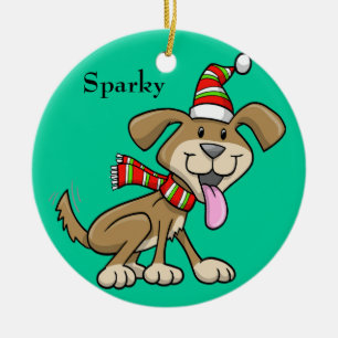 Cerâmica Ornamento "Sparky" de Natal