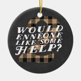 Cerâmica Ornamento temático do Natal de Enneagram 2